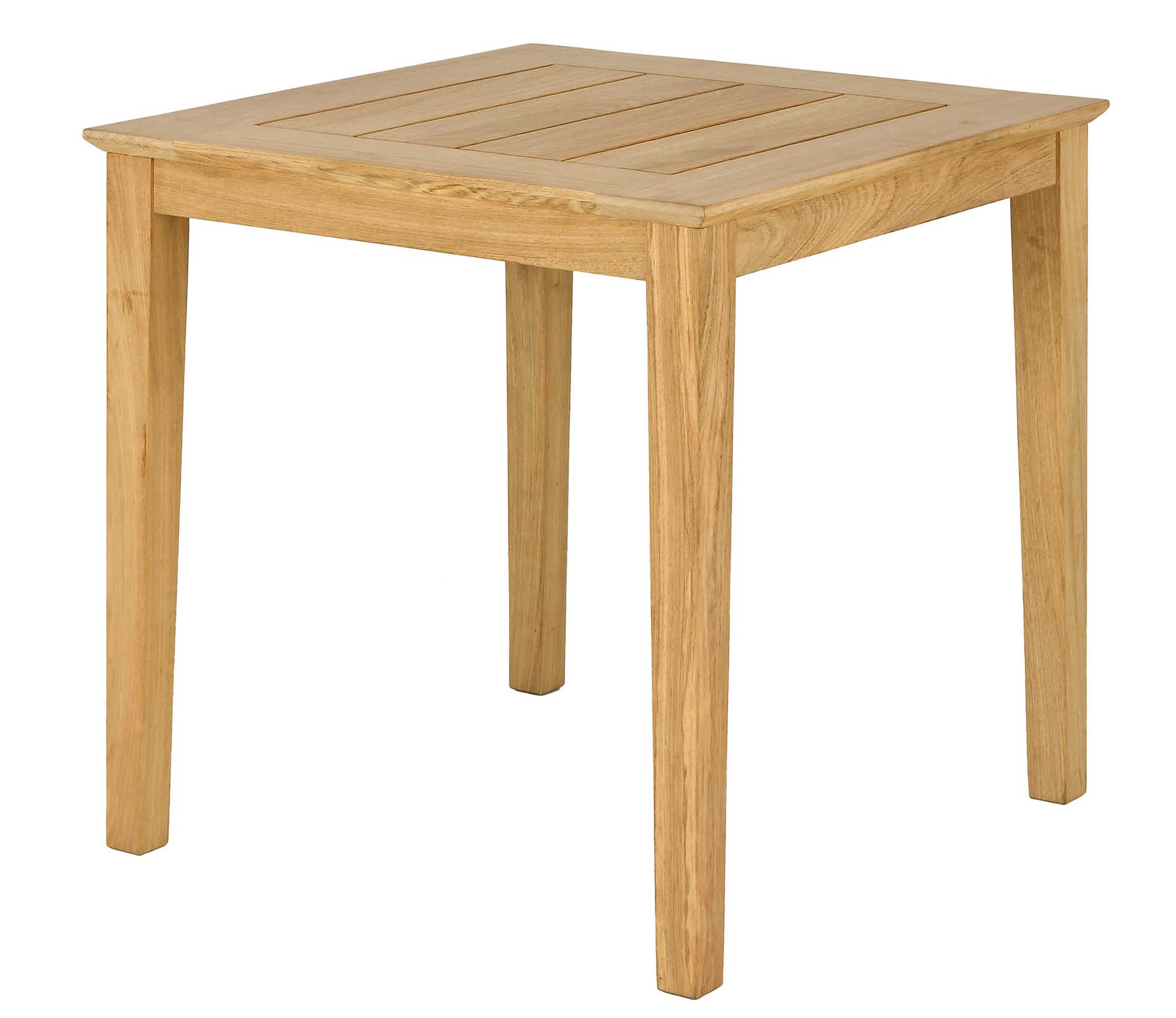 Table carrée repas en bois jaune