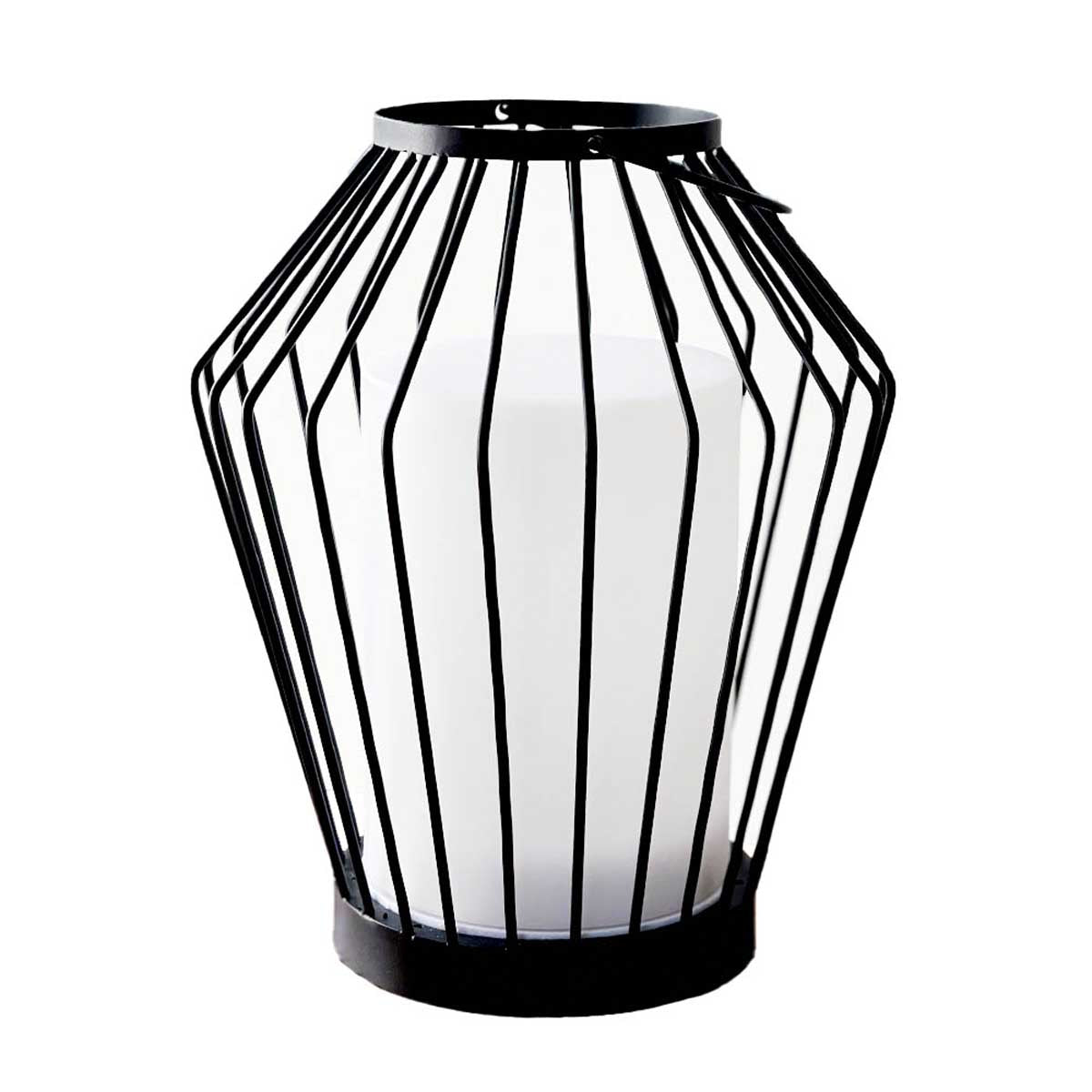 Lampe de table sans fil LED Métal Noir H30CM