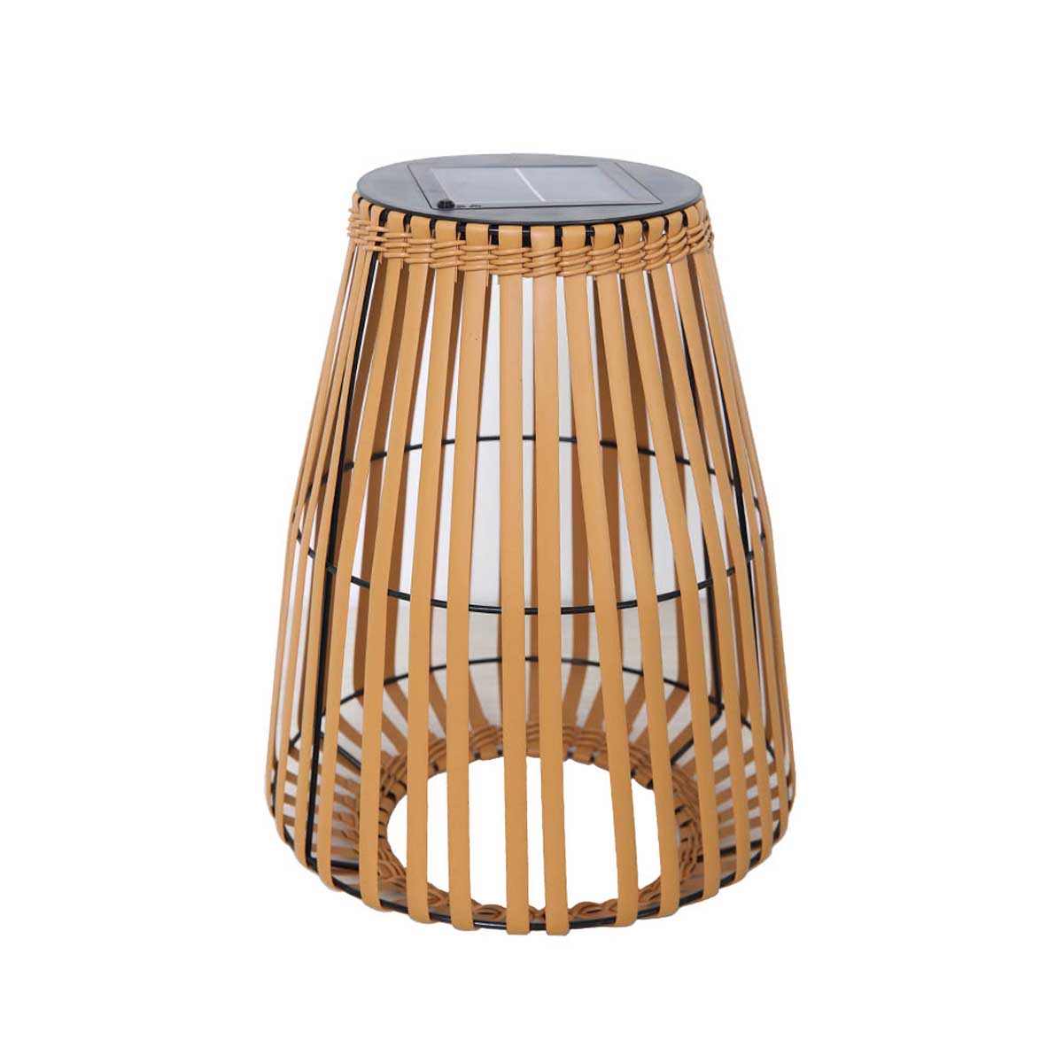 Lanterne solaire décorative polyrotin marron H43cm Lanterne solaire décorative polyrotin marron H43cm