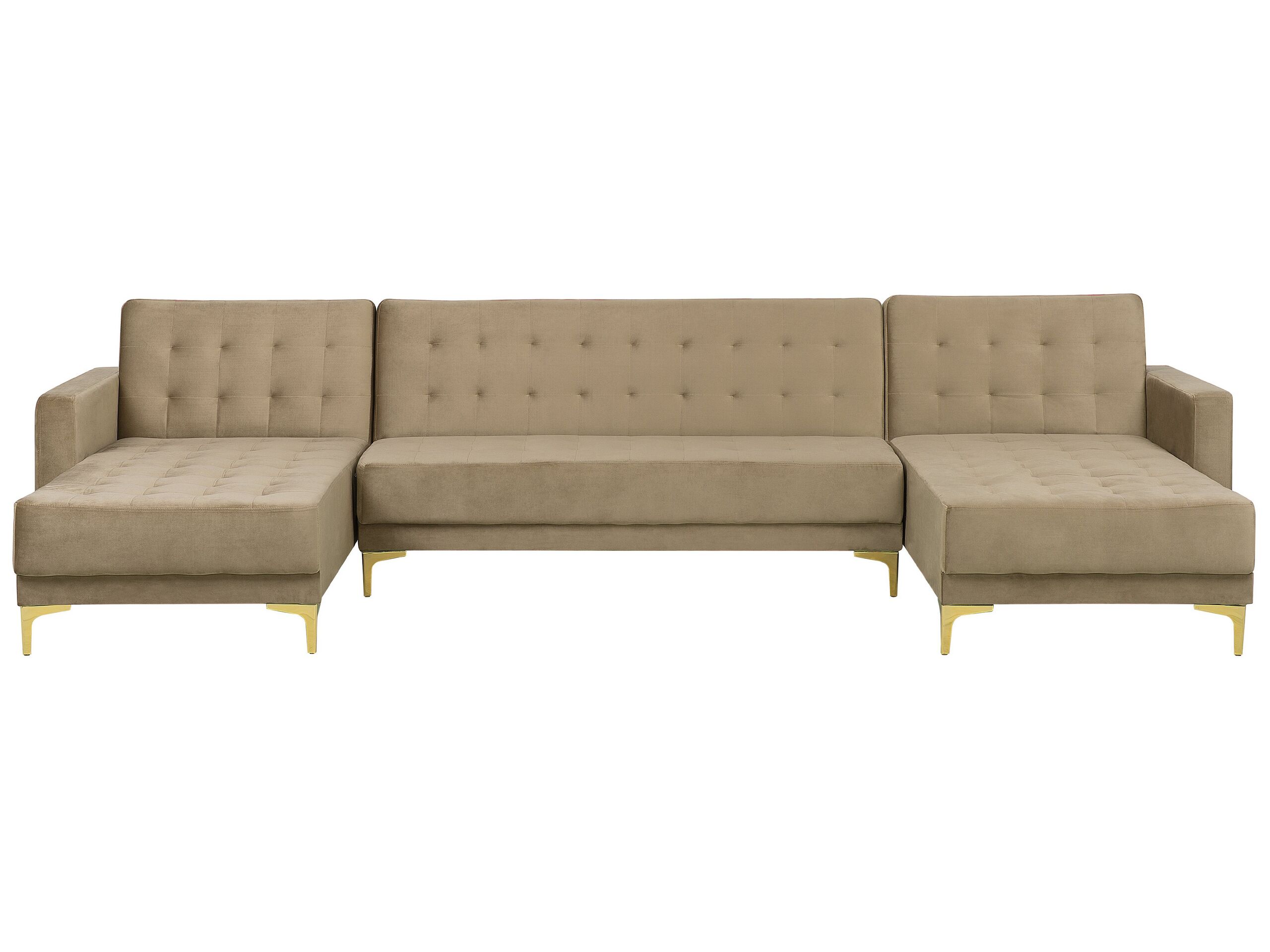 aberdeen - Canapé convertible velours Beige - Vue supplémentaire 1