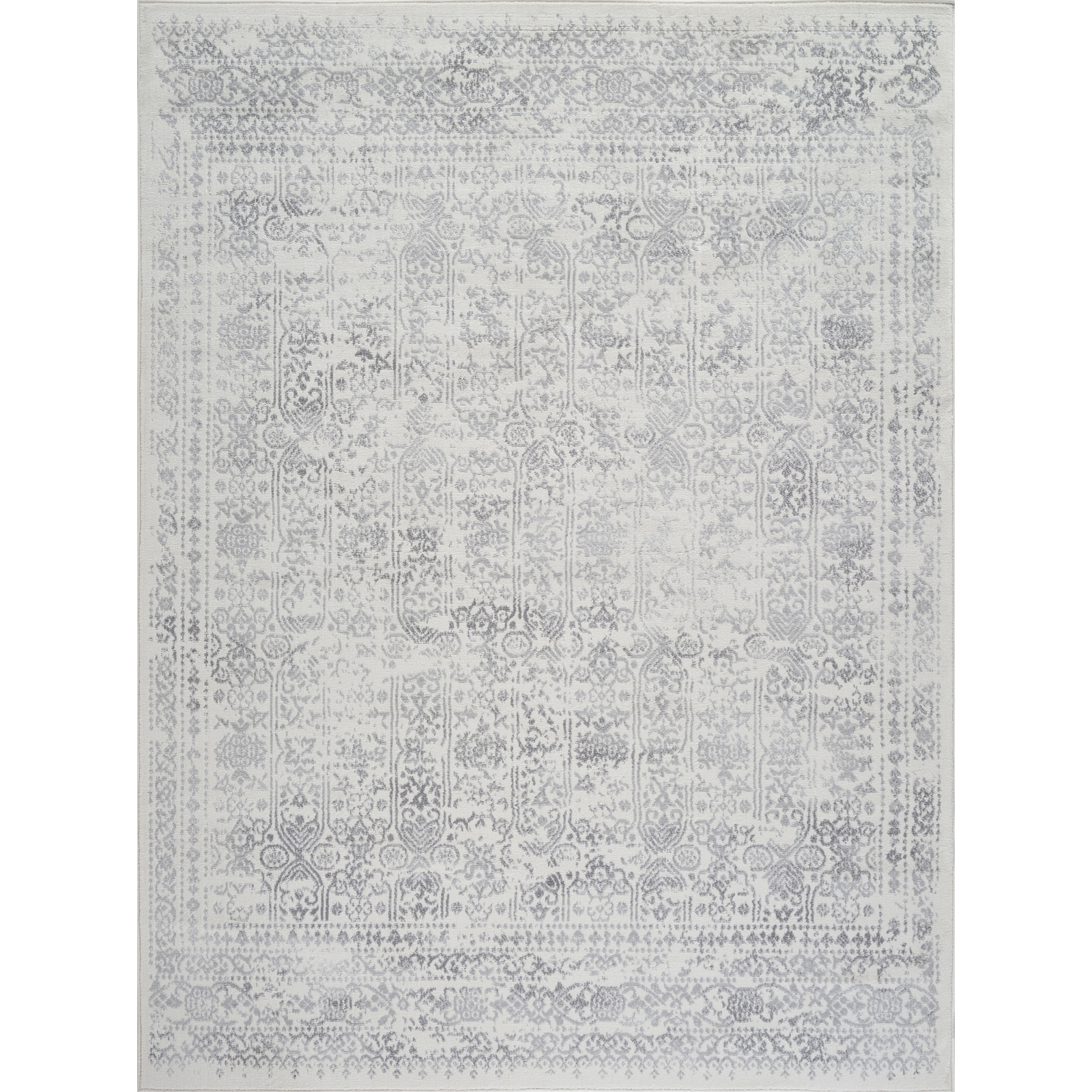 Tapis de salon classique crème et gris 200x274 Tapis de salon classique crème et gris 200x274