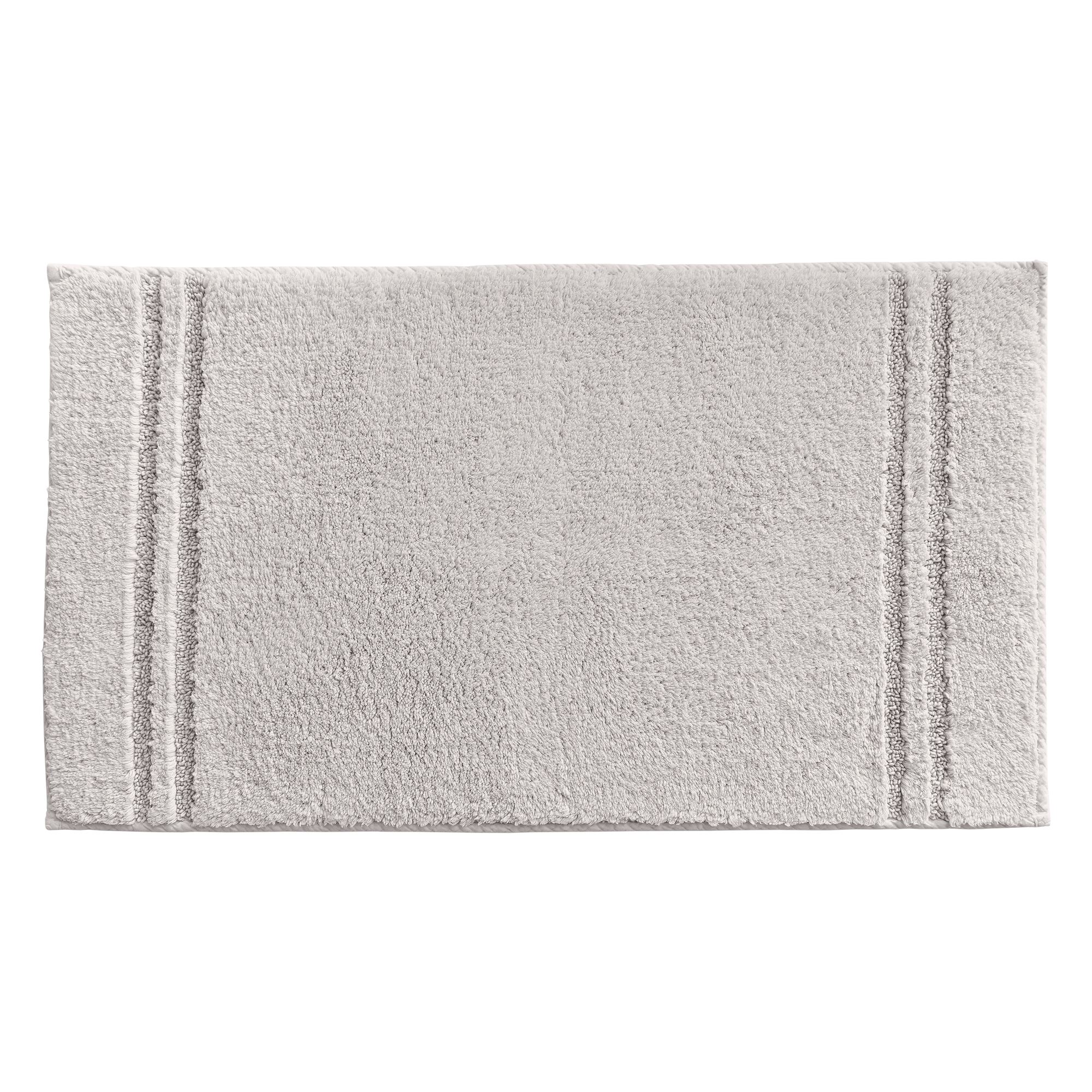 tapis de bain 70x120 gris brume en coton