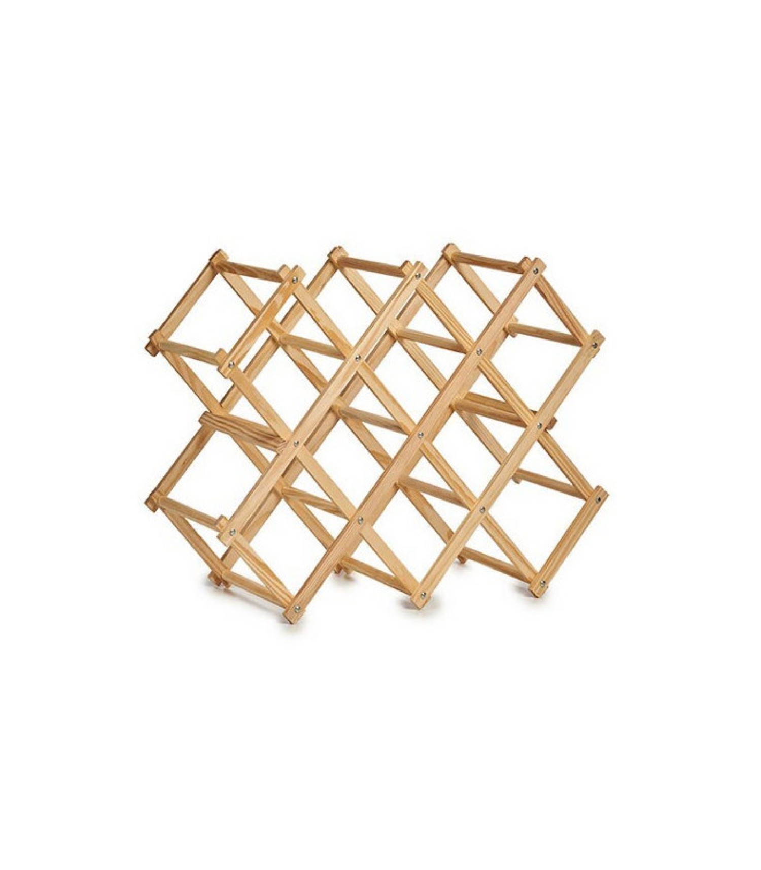 Porte bouteilles pliable en bois (photo) Porte bouteilles pliable en bois
