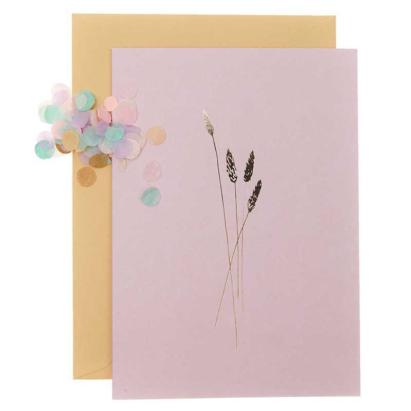 Carte florale rose DIY à personnaliser Carte florale rose DIY à personnaliser