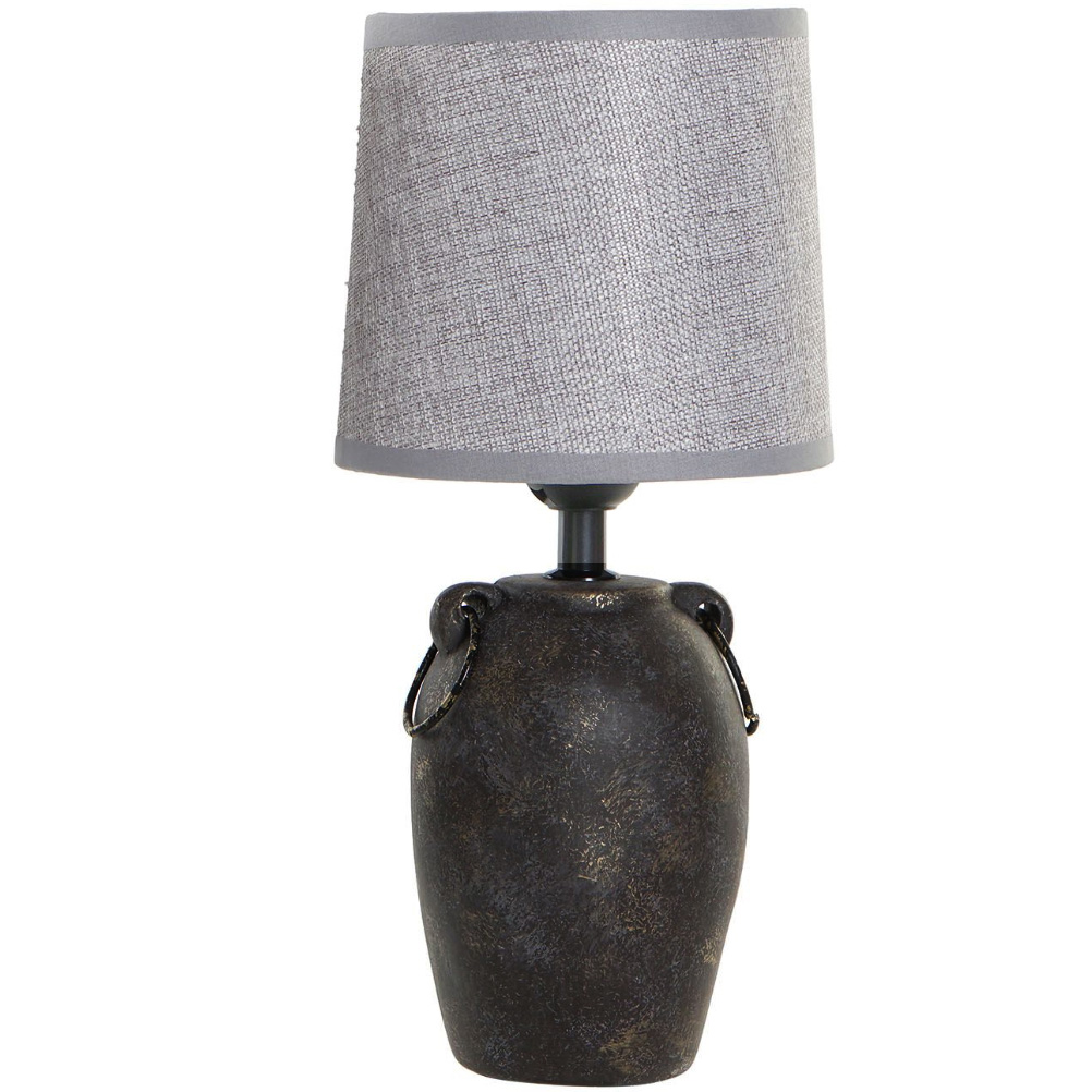 Grande lampe en porcelaine marron H32cm Grande lampe en porcelaine marron H32cm