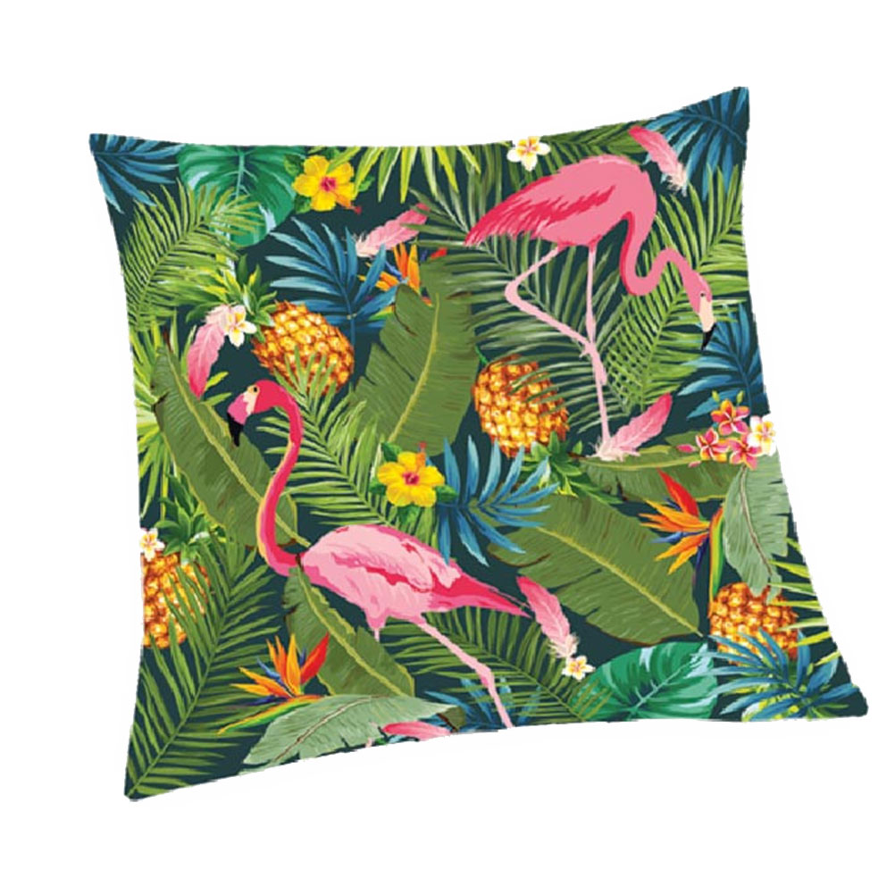 Housse pour coussin à garnir flamants roses 40x40 Housse pour coussin à garnir flamants roses 40x40
