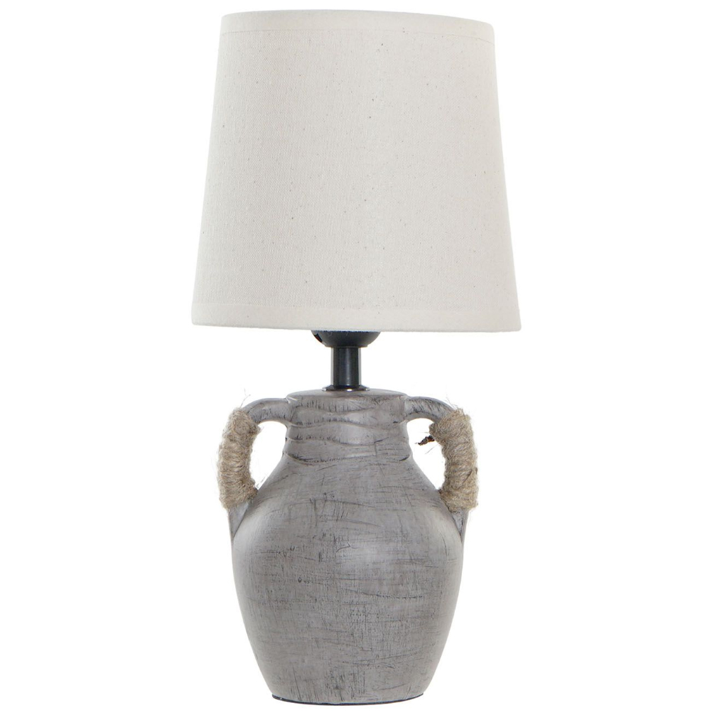 Grande lampe en porcelaine grise H33cm Grande lampe en porcelaine grise H33cm