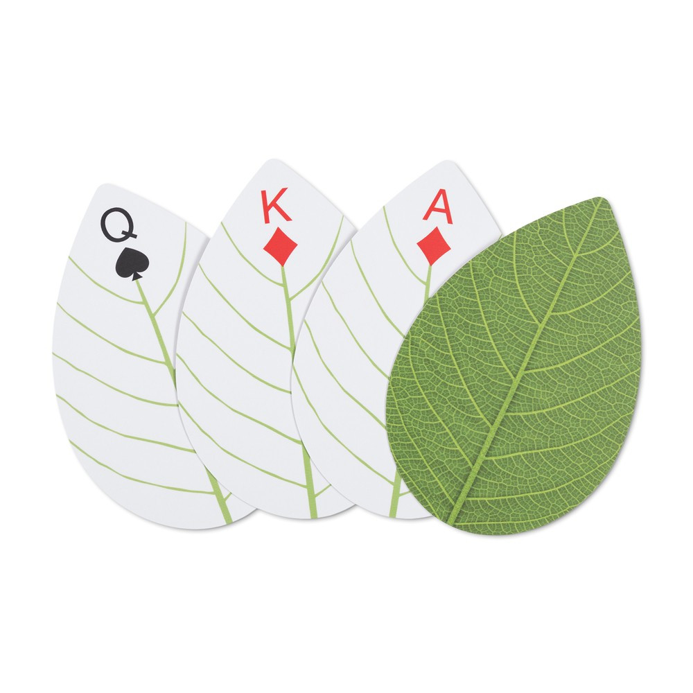 Jeu de cartes feuilles (photo) Jeu de cartes feuilles