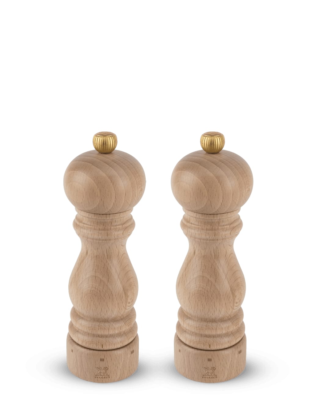 Duo de moulins à poivre et à sel bois naturel H18cm Duo de moulins à poivre et à sel bois naturel H18cm