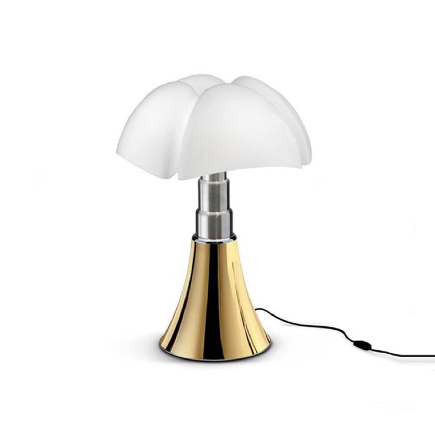 Lampe LED dorée avec variateur H35cm