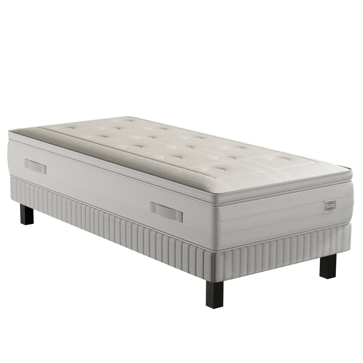 Ensemble matelas ressorts ensachés avec sommier 90 x 190