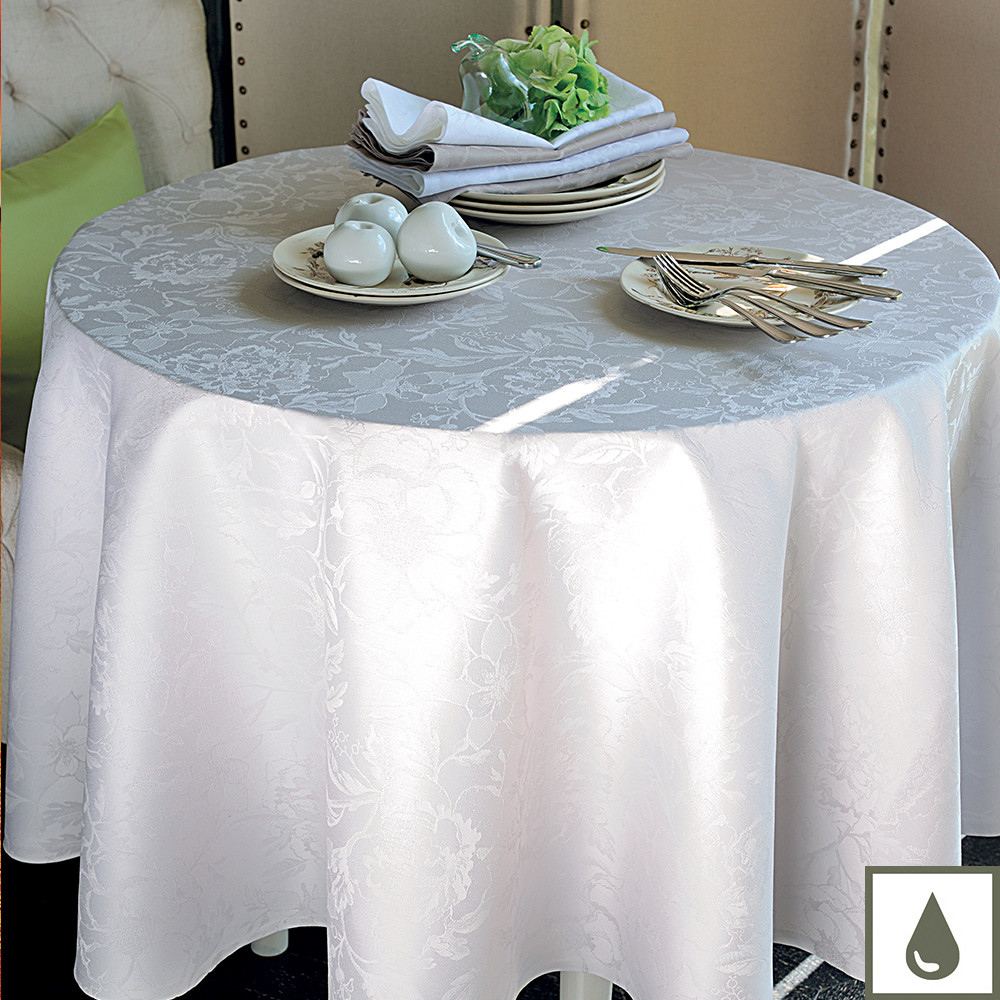 Nappe ronde enduit imperméable pur coton Diam. 175 Nappe ronde enduit imperméable pur coton Diam. 175