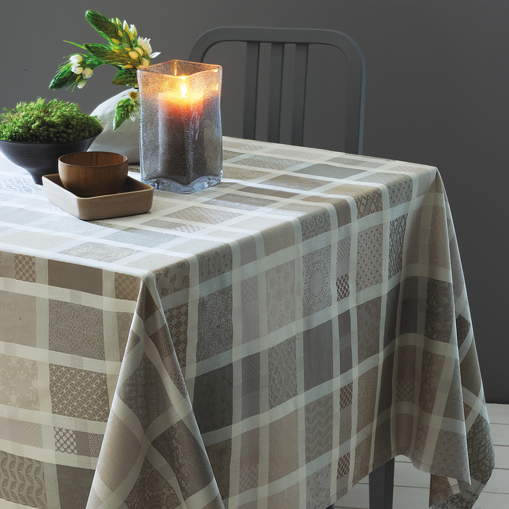 Nappe carrée pur coton 180x180 Nappe carrée pur coton 180x180