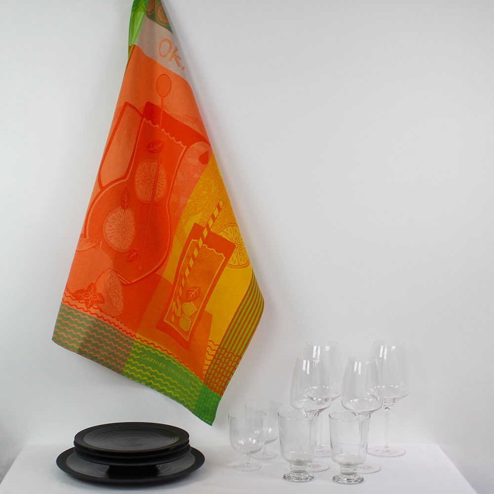 Torchon orange 56x77 Torchon orange 56x77