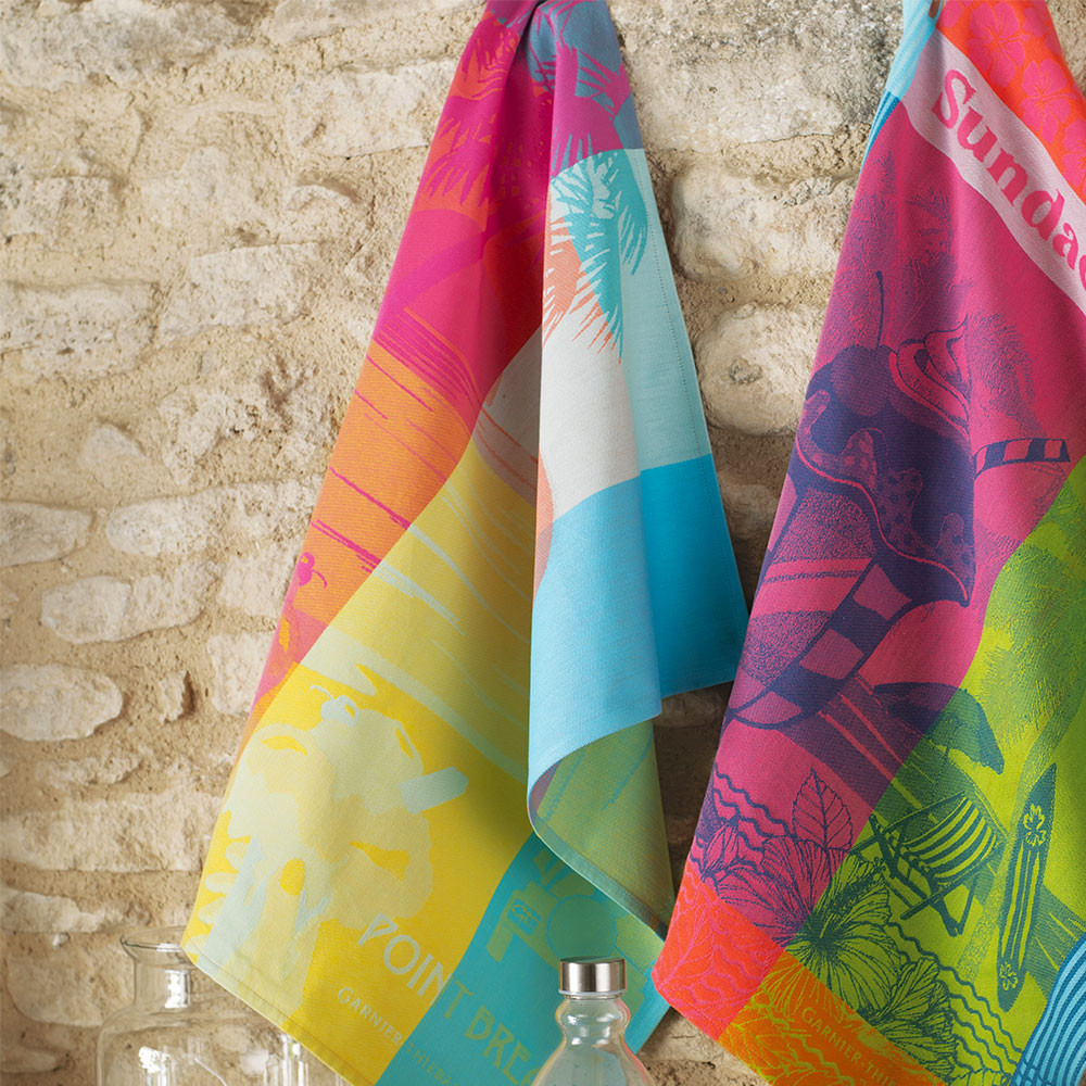 Torchon pur coton multicolore 56x77 Torchon pur coton multicolore 56x77