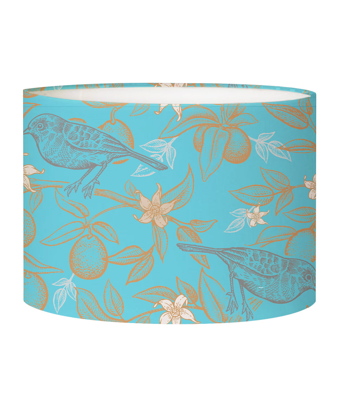 Abat-jour Lampadaire oiseau bleu acidulé D 45 x H 25 Abat-jour Lampadaire oiseau bleu acidulé D 45 x H 25