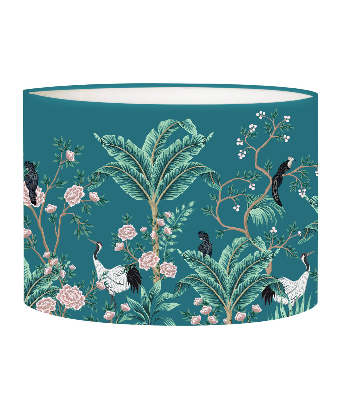 Abat-jour chevet Jungle Bleu Canard T 25 x H 20 Abat-jour chevet Jungle Bleu Canard T 25 x H 20