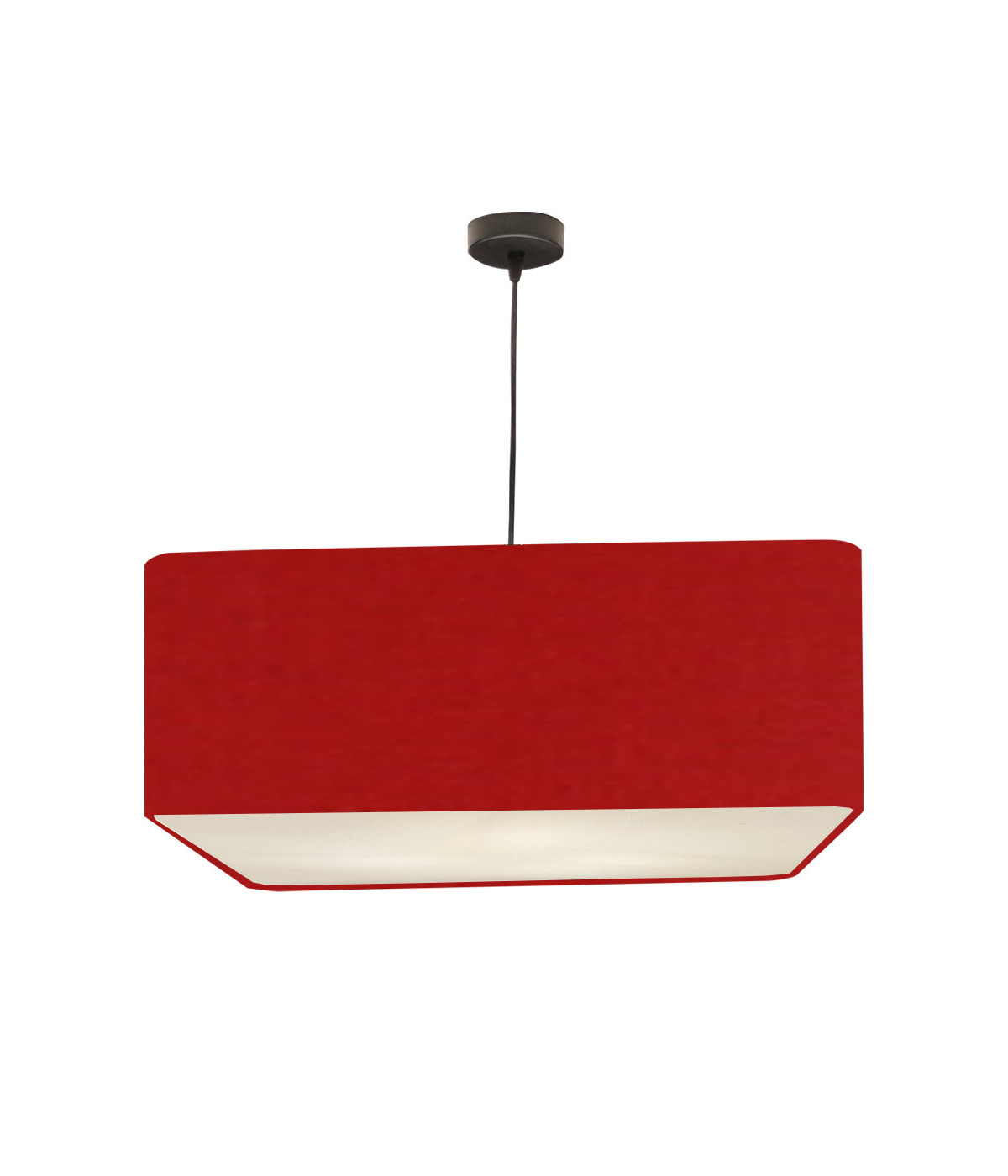 Suspension Carrée Carlito Rouge D 50 x H 20 Suspension Carrée Carlito Rouge D 50 x H 20