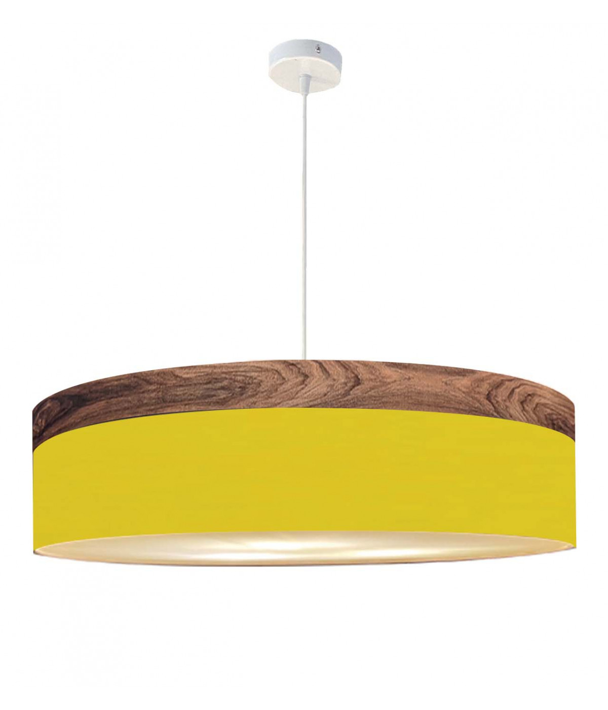 Suspension jaune d 65 cm