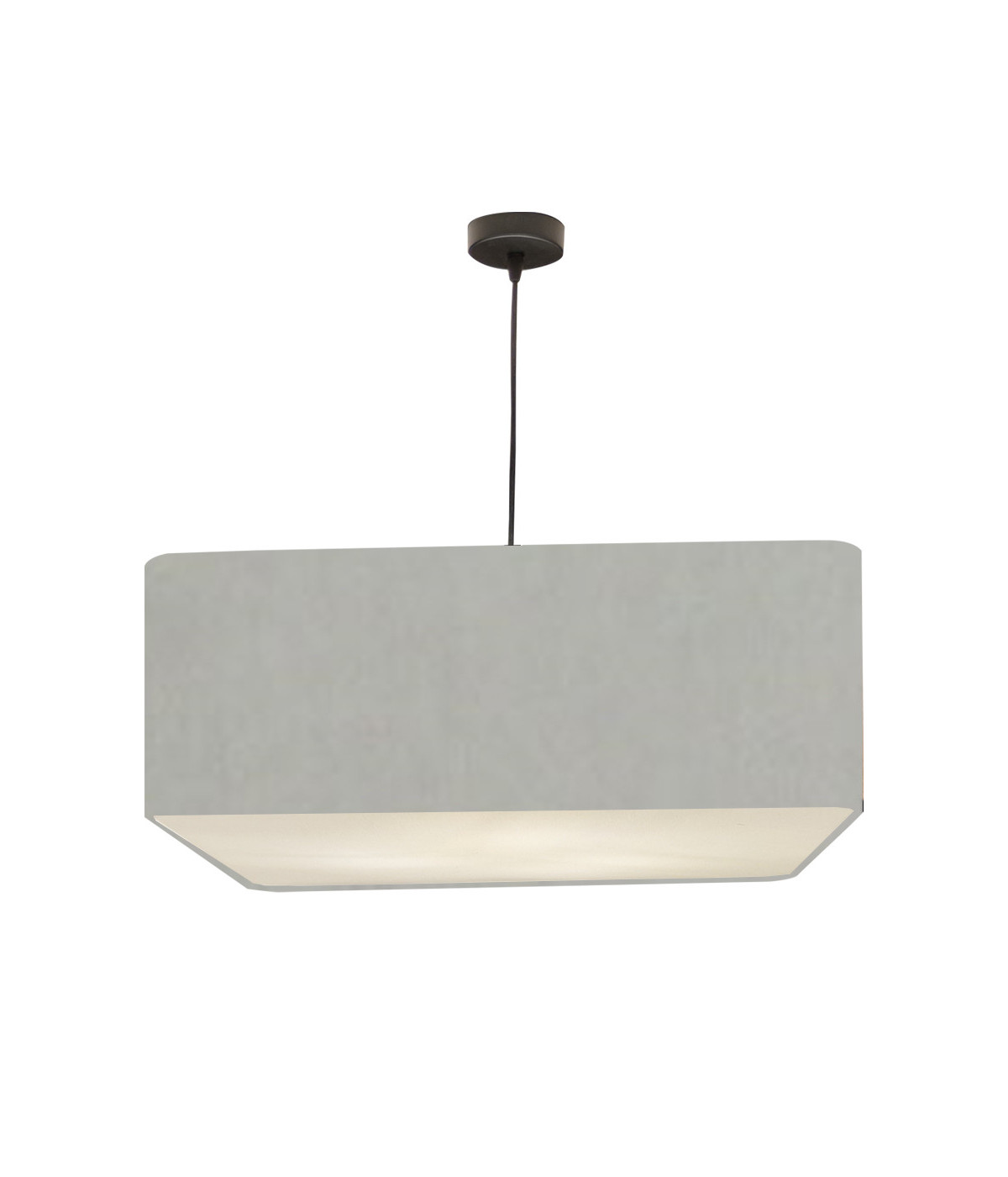 Suspension Carrée Carlito Gris Clair D 50 x H 20 Suspension Carrée Carlito Gris Clair D 50 x H 20