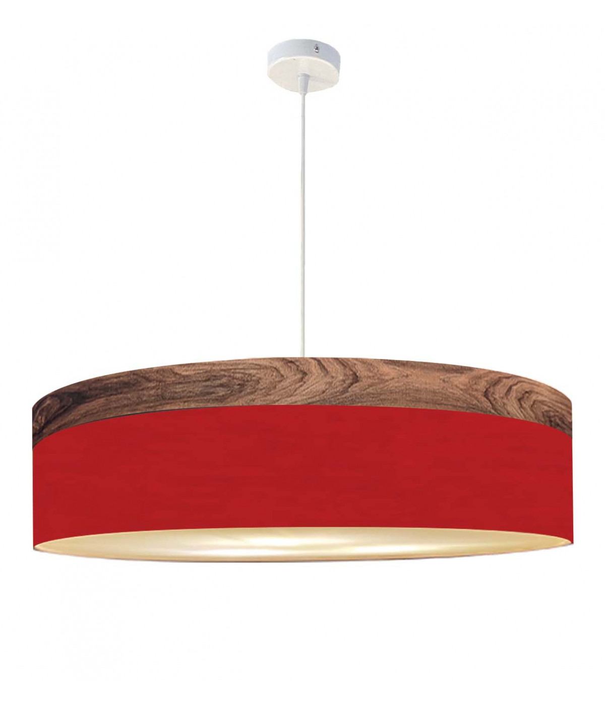 Suspension rouge d 65 cm