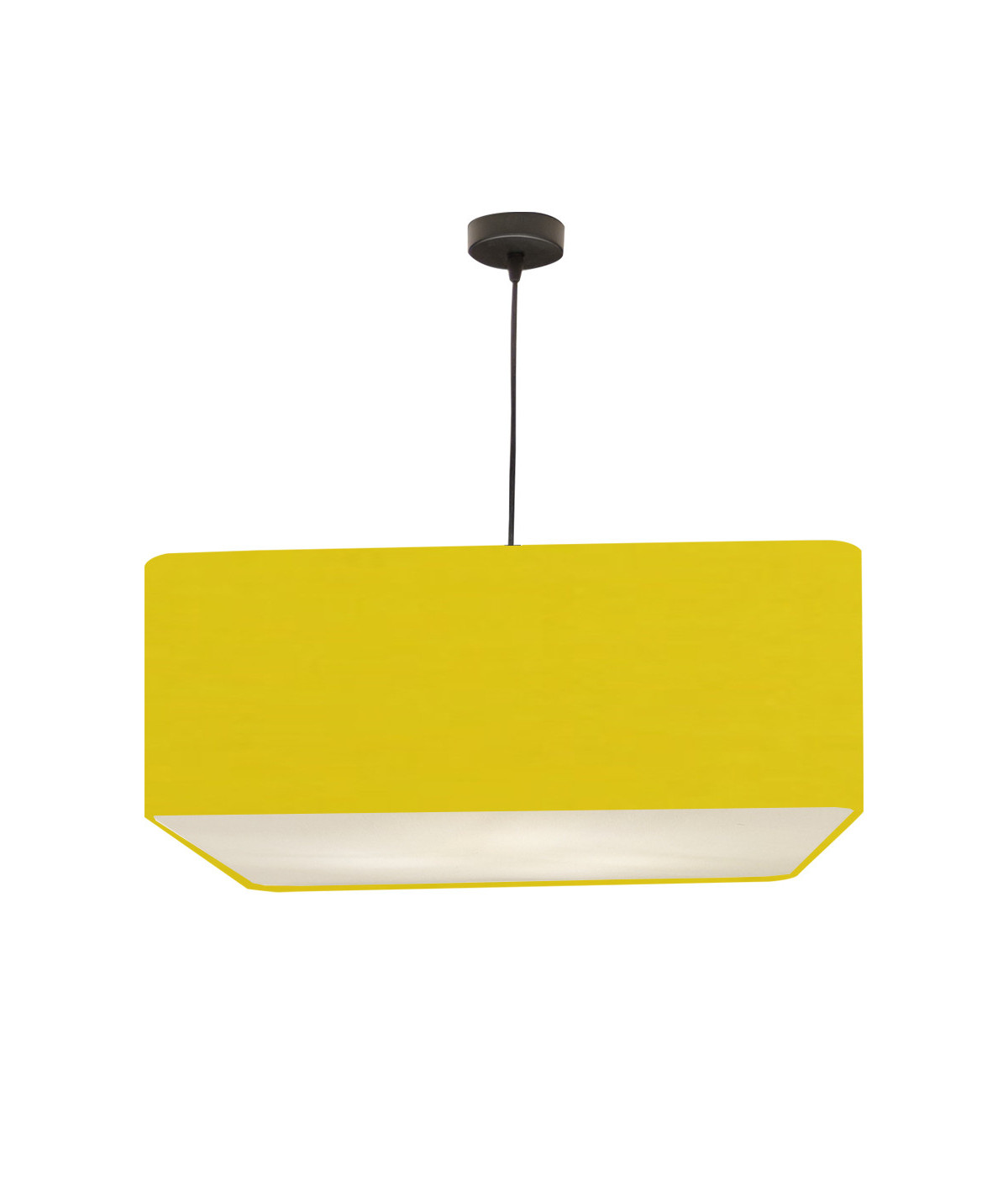 Suspension Carrée Carlito Jaune D 50 x H 20 Suspension Carrée Carlito Jaune D 50 x H 20