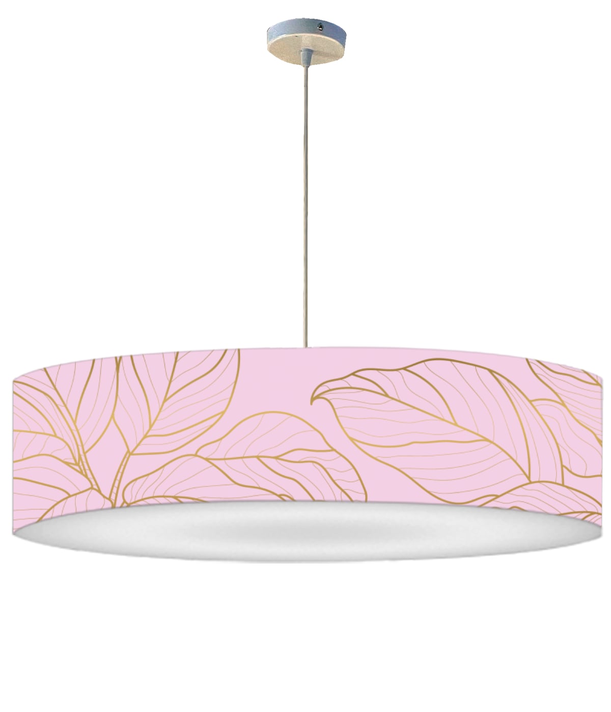 Suspension feuille rose acidulée D 60 x H 30 Suspension feuille rose acidulée D 60 x H 30