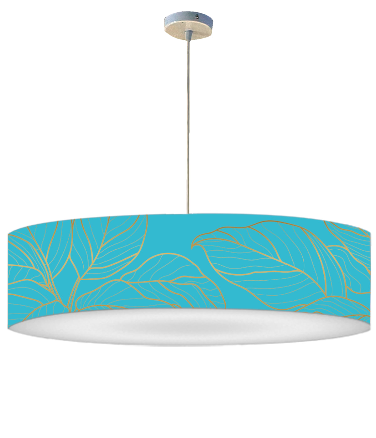 Suspension feuille bleue acidulée D 60 x H 30 Suspension feuille bleue acidulée D 60 x H 30