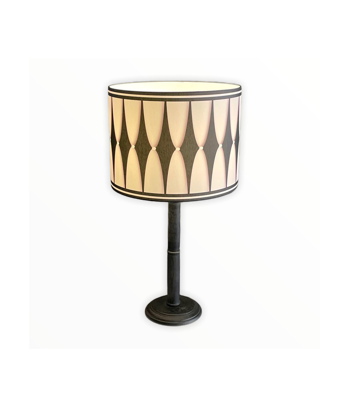 Lampe instant noir & blanc d 25 cm Lampe instant noir & blanc d 25 cm