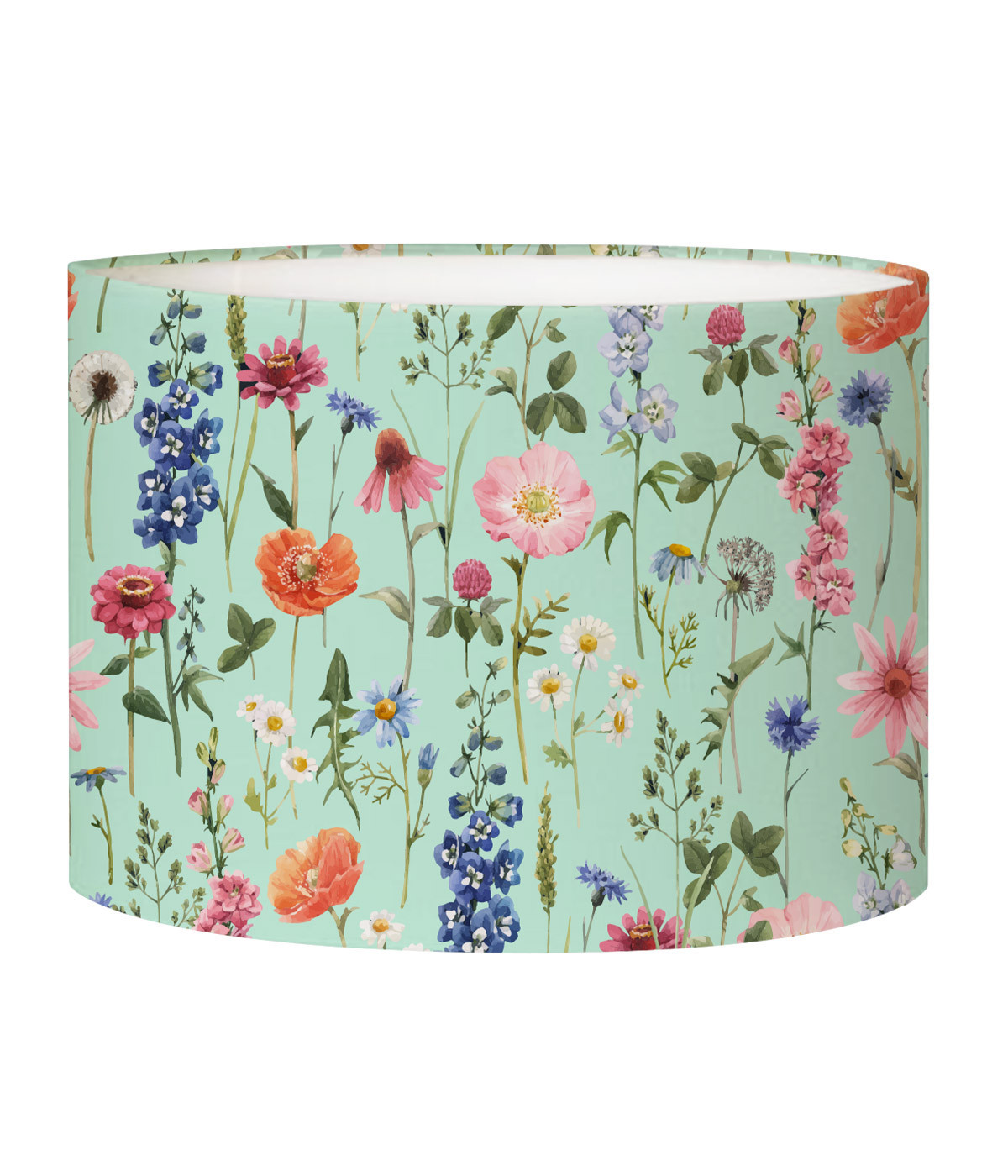 Abat-jour chevet fleur vert acidulé D 25 x H 20 Abat-jour chevet fleur vert acidulé D 25 x H 20