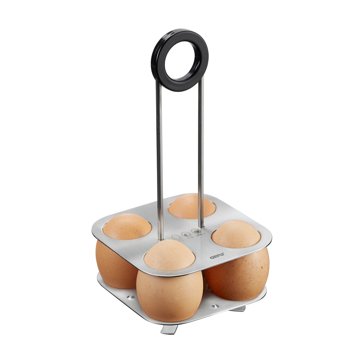 Support de cuisson à oeufs en acier inoxydable argent Support de cuisson à oeufs en acier inoxydable argent