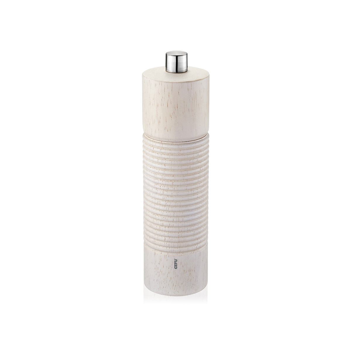 Moulin à sel et à poivre en bois blanc H18cm Moulin à sel et à poivre en bois blanc H18cm