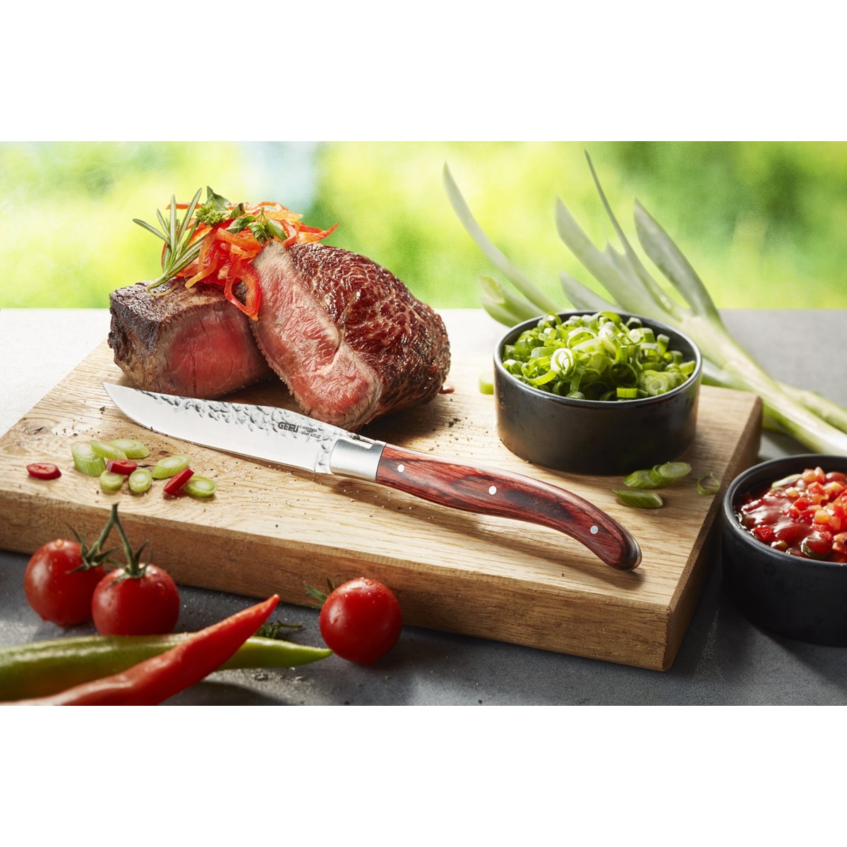 Couteaux à steak 6 pièces en acier argent