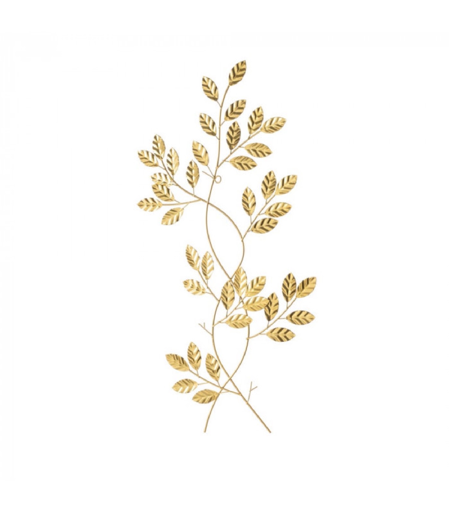 Décoration murale branches en métal doré 33x60cm Décoration murale branches en métal doré 33x60cm