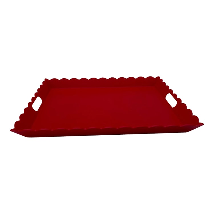 Plateau aluminium rouge 56X48cm Plateau aluminium rouge 56X48cm