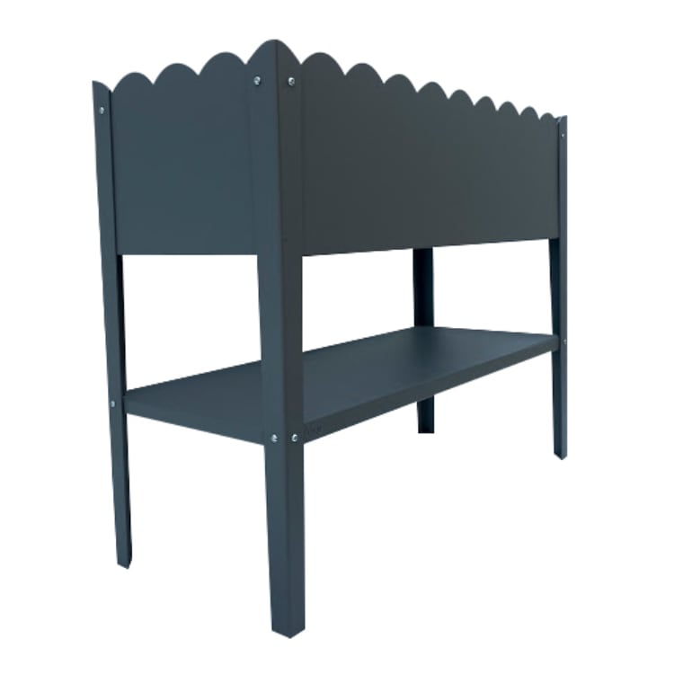 Jardinière-Potager sur pieds aluminium gris H80cm Jardinière-Potager sur pieds aluminium gris H80cm
