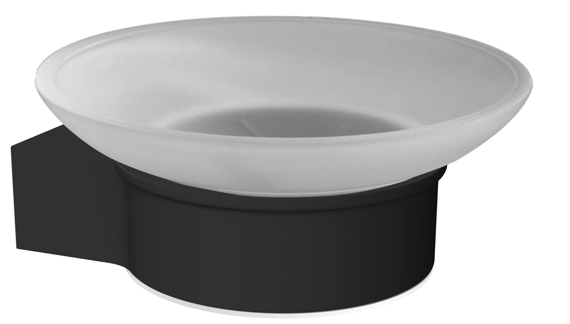 Porte-savon en aluminium laqué à fixer Porte-savon en aluminium laqué à fixer