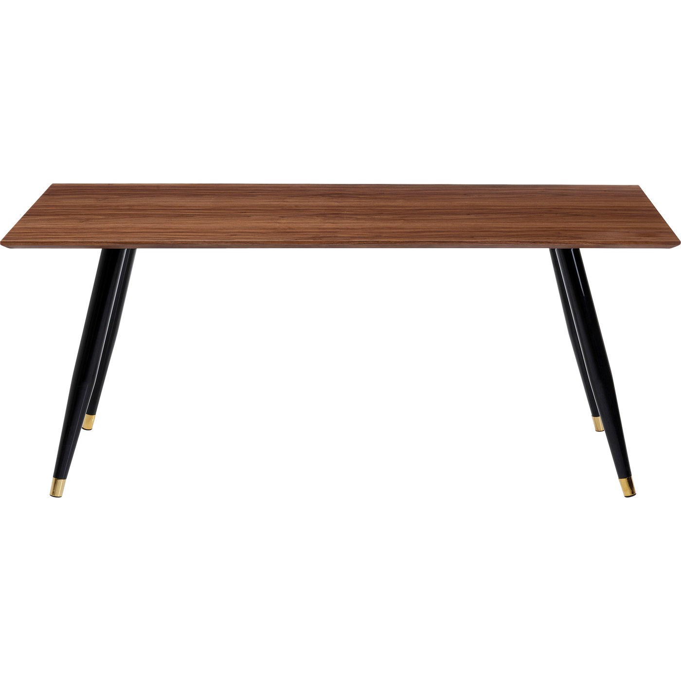 Table à manger 8 personnes noyer et acier L180 Table à manger 8 personnes noyer et acier L180