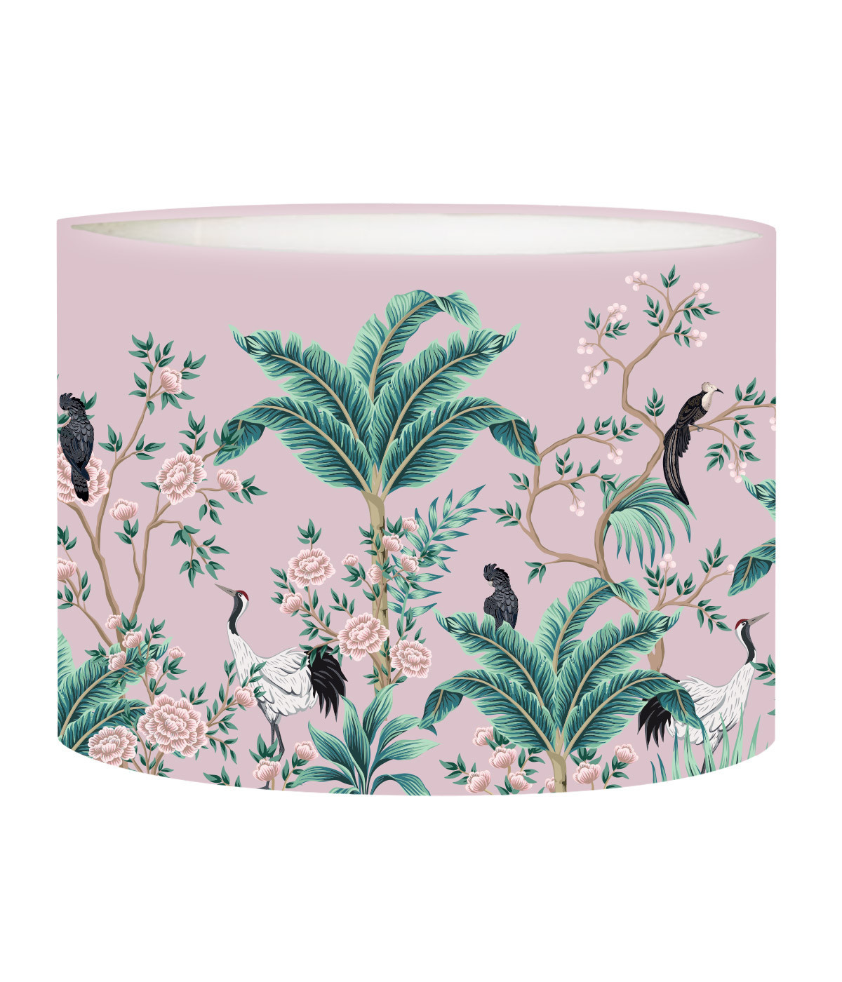 Abat-jour lampadaire Jungle rose poudré D 45 x H 25 Abat-jour lampadaire Jungle rose poudré D 45 x H 25