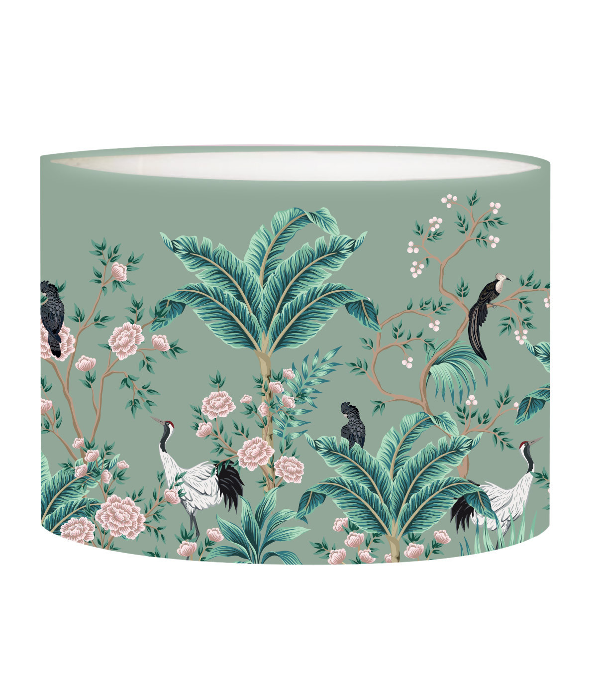 Abat-jour lampadaire Jungle vert olive D 45 x H 25 Abat-jour lampadaire Jungle vert olive D 45 x H 25