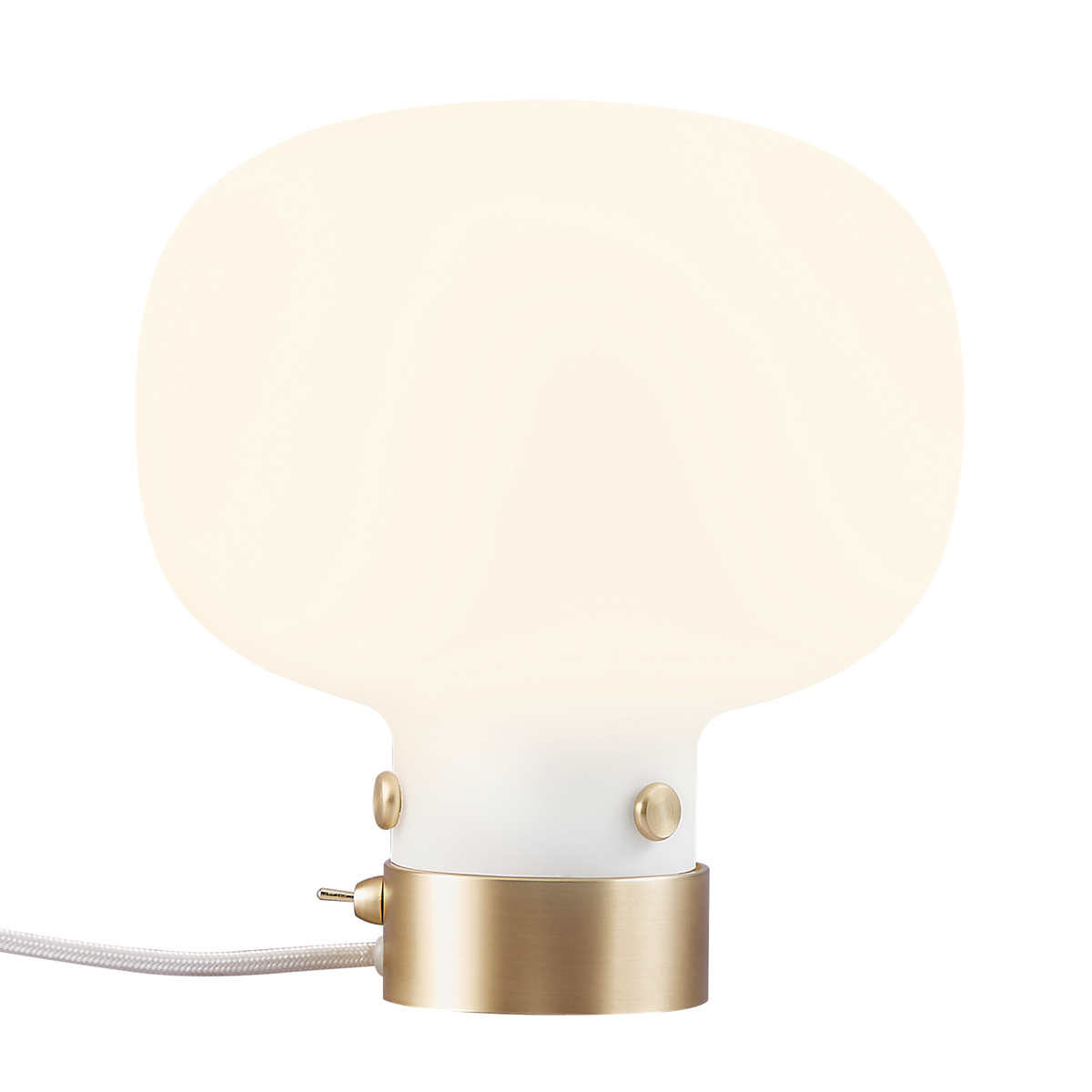 Lampe en verre blanc Lampe en verre blanc