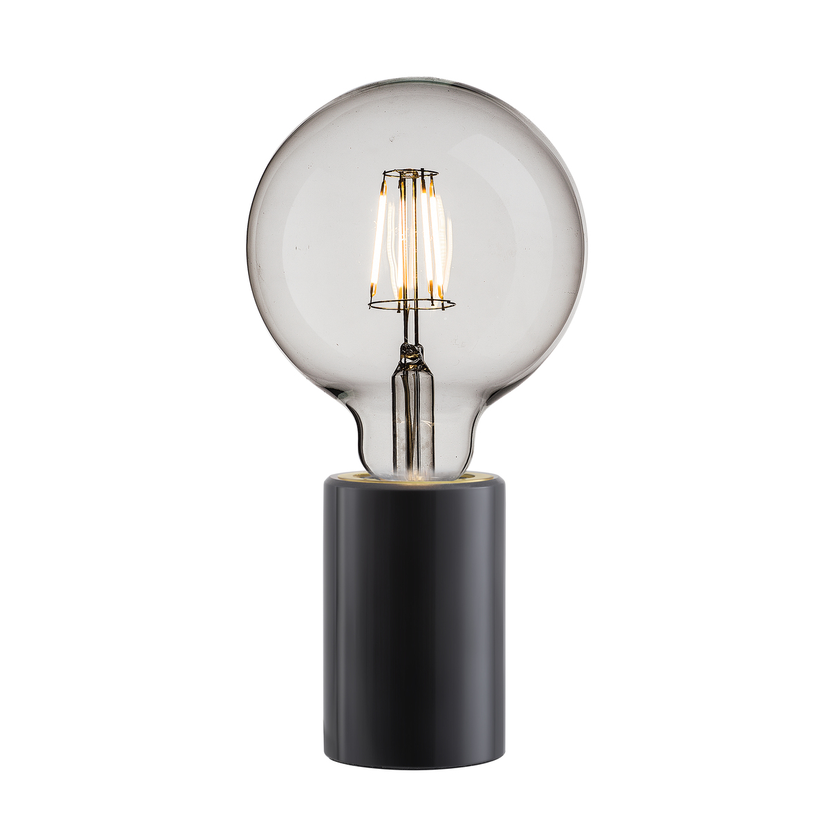 Pied de lampe en marbre noir Pied de lampe en marbre noir