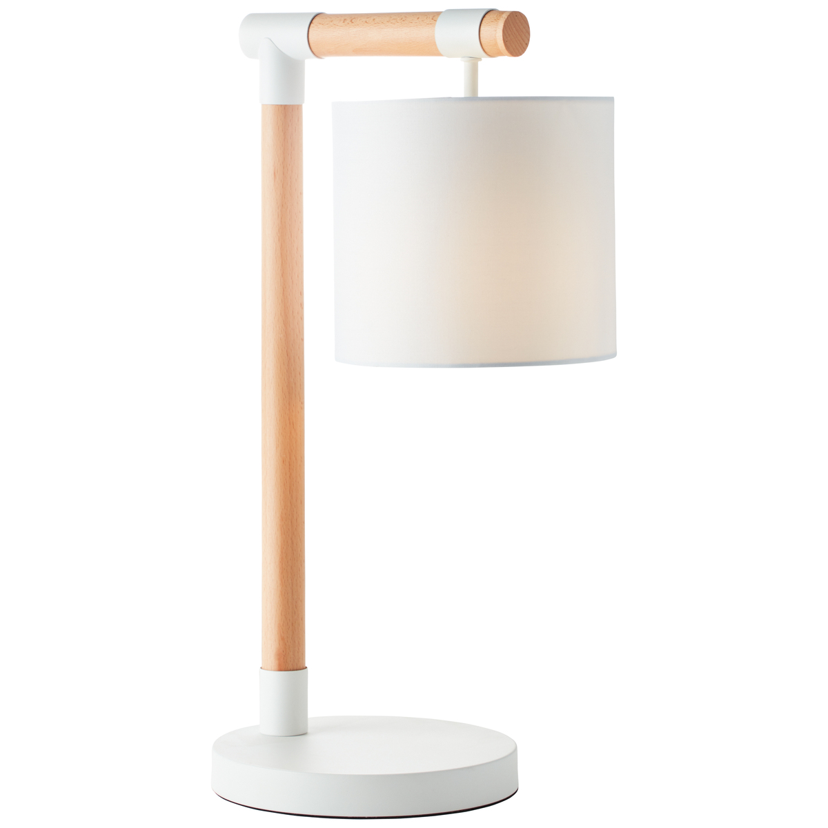 Lampe de table en bois blanc