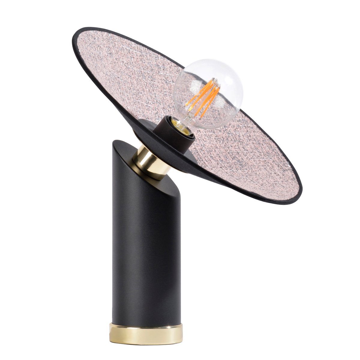 Lampe en velours rose Lampe en velours rose