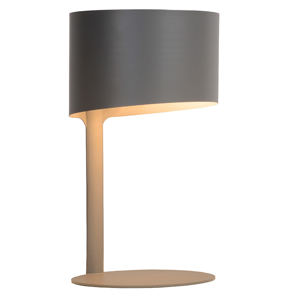 Lampe en métal gris Lampe en métal gris