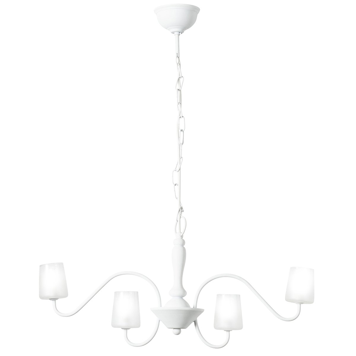 Lustre en métal blanc Lustre en métal blanc