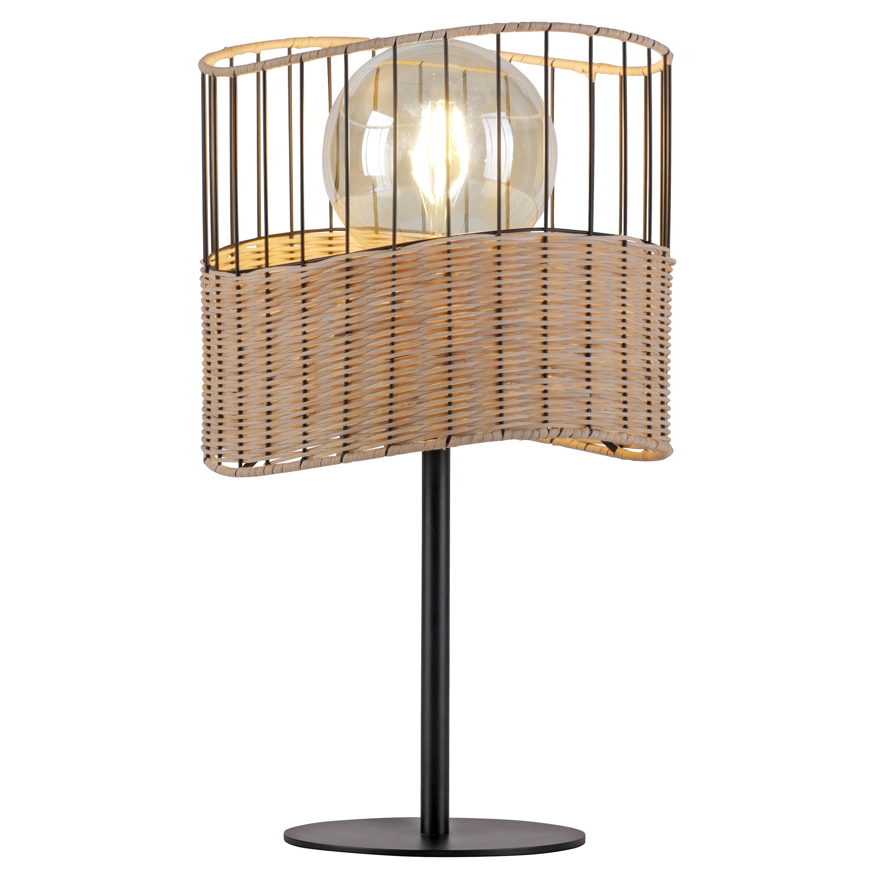 Lampe en métal marron (photo) Lampe en métal marron