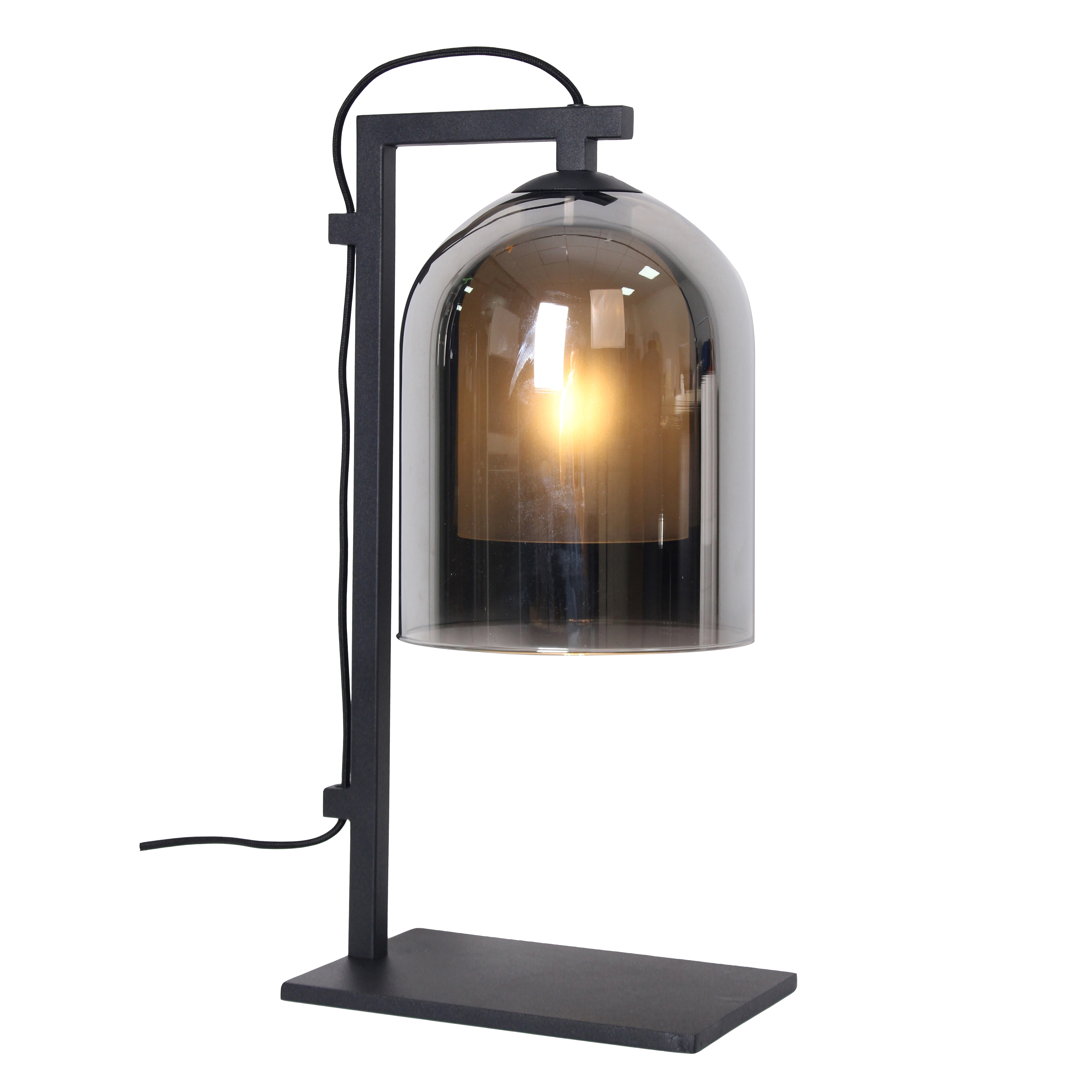 Lampe en métal noir (photo) Lampe en métal noir