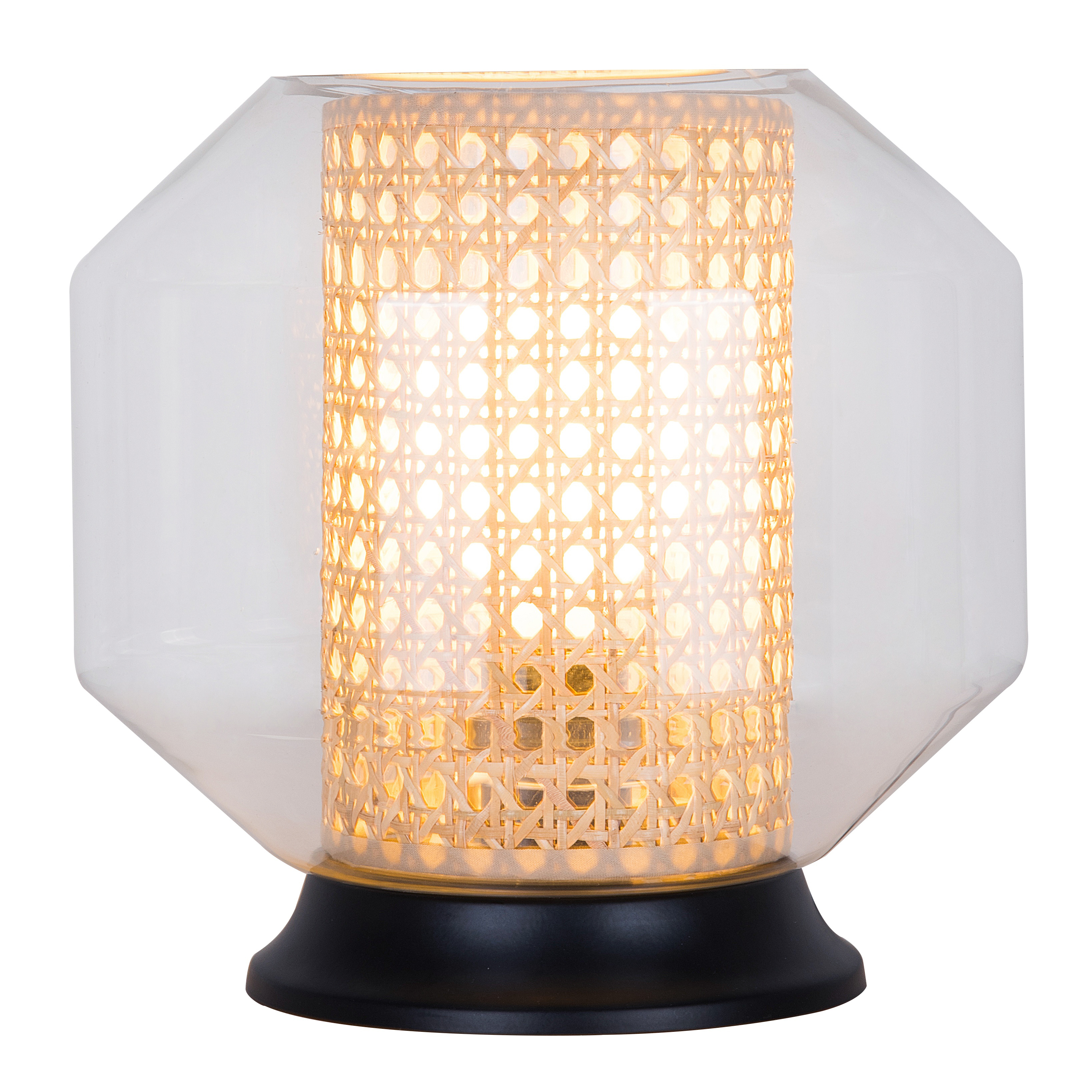 Lampe en verre naturel Lampe en verre naturel