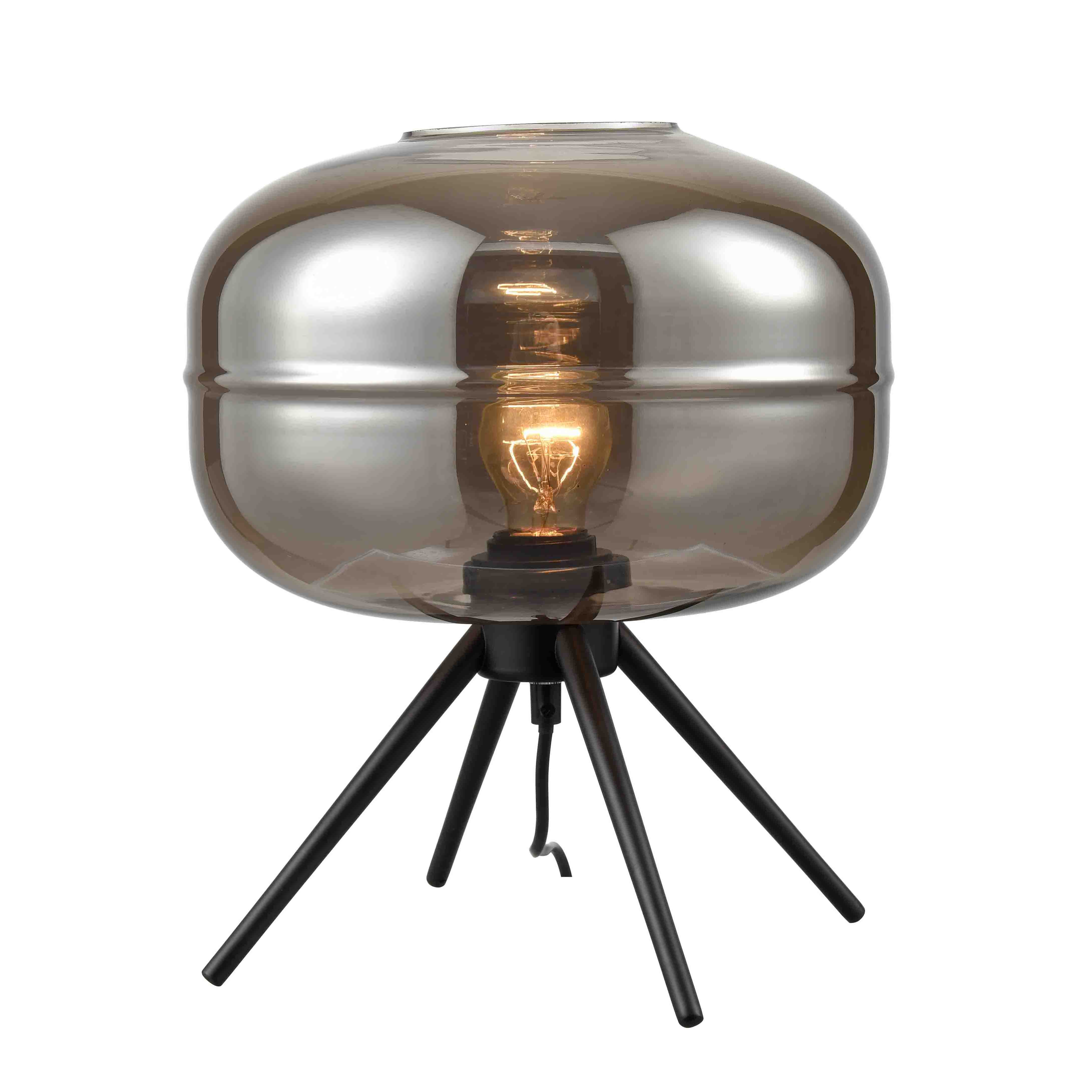 Lampe en verre noir Lampe en verre noir